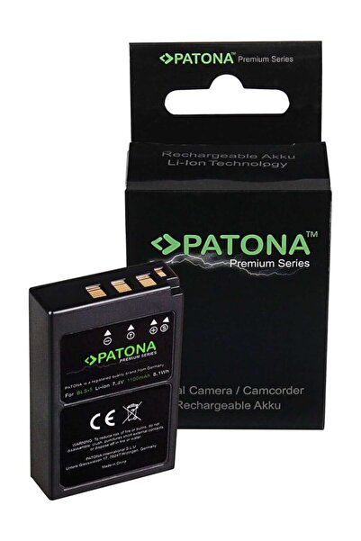 Patona Premium Battery for Olympus BLS5 E-P3 E-PL2 PEN E-PL3 E-PM1
