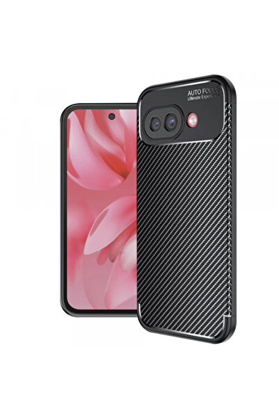 Google Husa pentru Pixel 9a, Techsuit, CarbonFiber, Neagra