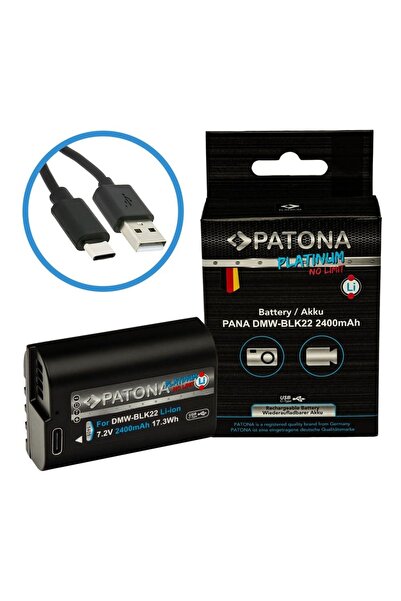 Patona Baterie de schimb Platinum DMW-BLK22 2400mAh pentru Panasonic S5, G9, GH5, GH5S-1401