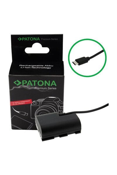 Patona Sursă de alimentare fictivă pentru Canon LP-E6P LPE6P Premium USB-C 9420A