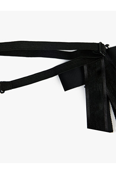 Koton Çiçekli Taş Detaylı Fiyonklu Choker Kolye