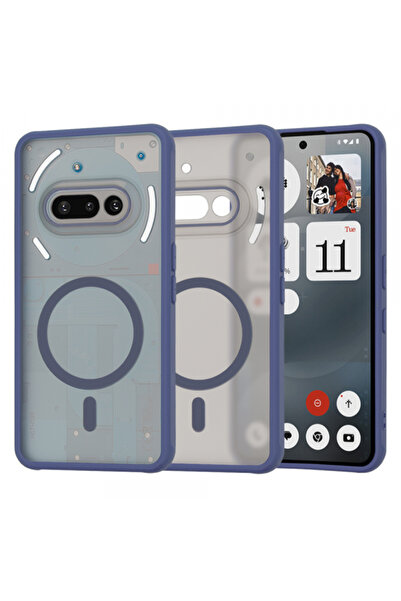 NOTHING Husa MagSafe pentru Phone (3a), Techsuit, HaloFrost, Bleumarin