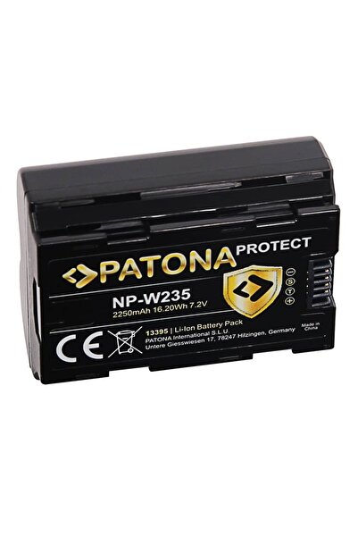 Patona Baterie protectoare NP-W235 2250mAh, înlocuire FujiFilm X-T4 XT4-13395