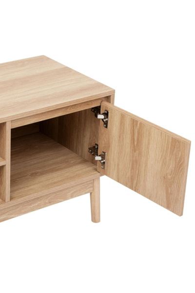 Five Simply Smart Abana 2-Cupboard Natural Oak Effect TV Unit