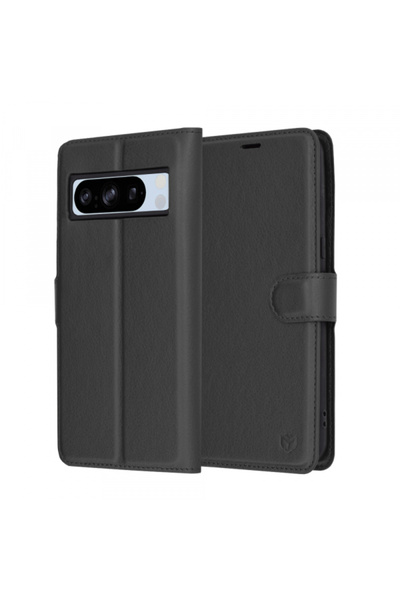 Google Husa pentru Pixel 8 Pro, Techsuit, Leather Folio, Neagra