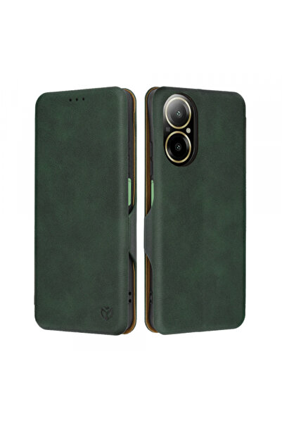 realme Husa pentru C67 4G, Techsuit, Safe Wallet Plus, Verde