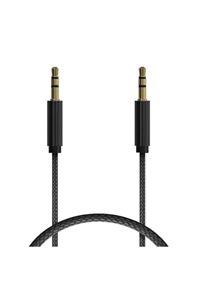 Aux to Aux 3.5mm Ses Kablosu Örgülü 1.2M