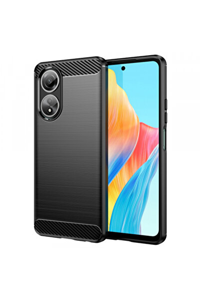 OPPO Husa pentru A58 4G, Techsuit, Carbon, Neagra