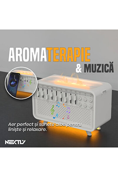 NEXTLY Relaxation & Sleep Aromatherapy Diffuser with Bluetooth and Adjustable Warm Lighting