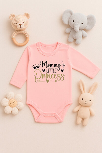 SVART WEAR Sürpriş Hamile Printed 100% Cotton Baby Bodysuit Badi Body with Sn...