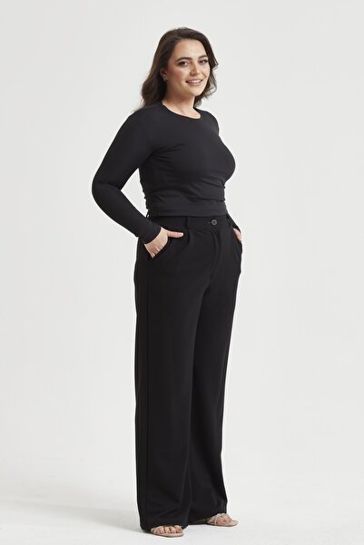 Moda Alba ΓΥΝΑΙΚΕΙΟ ΠΑΝΤΕΛΟΝΙ PALAZZO ΜΕ ΕΛΑΣΤΙΚΗ ΜΕΓΕΘΟΣ ΜΕΓΑΛΟΥ ΜΕΓΕΘΟΥΣ