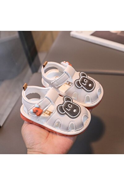 BebeNou Sandale ivory cu scârțâitor - Bear LC MD2025SU08-3-S1