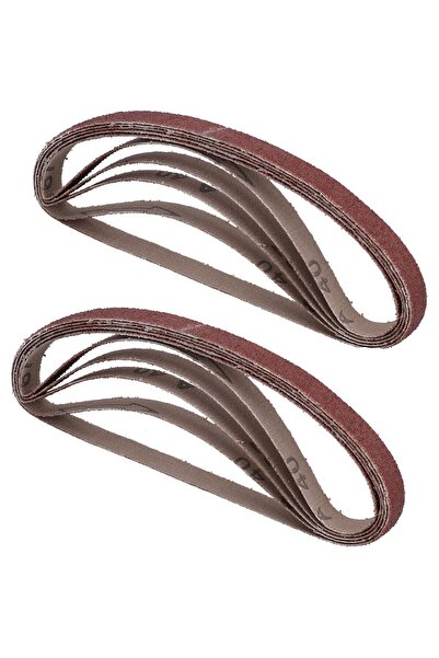 Onuvio Set of 10 continuous abrasive belts, belt type for belt sander adapter, grit P80, 255x20mm, Onuvio®