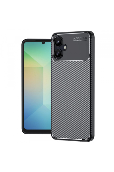 Samsung Θήκη για Galaxy A06 A065, Techsuit, CarbonFiber, Μαύρη