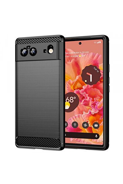 Google Husa pentru Pixel 6, Techsuit, Carbon, Neagra