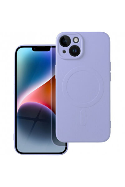 Apple Husa MagSafe pentru iPhone 14, OEM, Silicone Mag, Mov