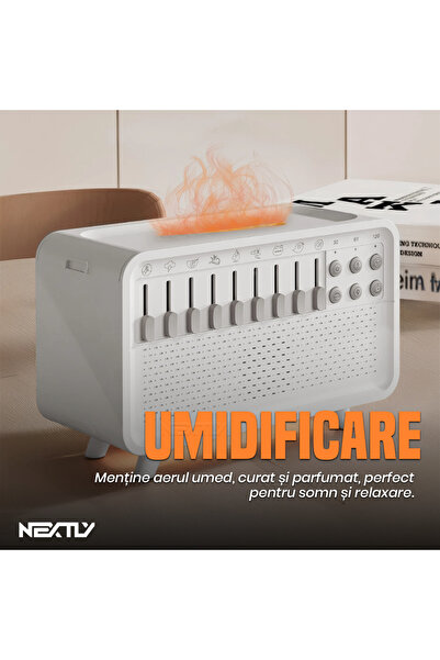 NEXTLY Relaxation & Sleep Aromatherapy Diffuser with Bluetooth and Adjustable Warm Lighting