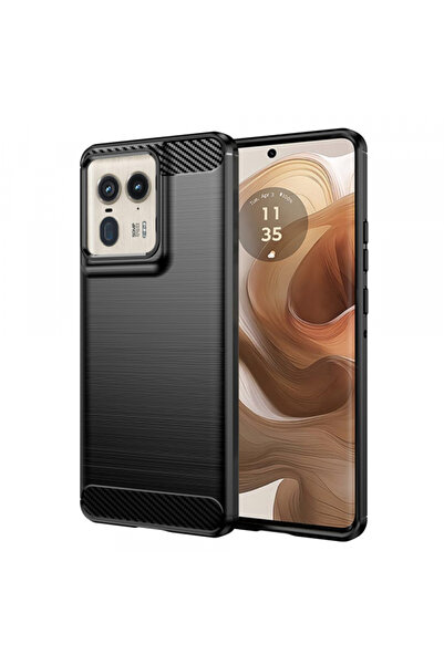 Motorola Husa pentru Edge 50 Ultra, Techsuit, Carbon, Neagra