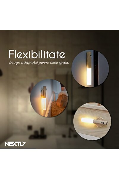 NEXTLY LuminState Warm LED Motion Sensor Lamp with USB Recharge & Magnetic Mount