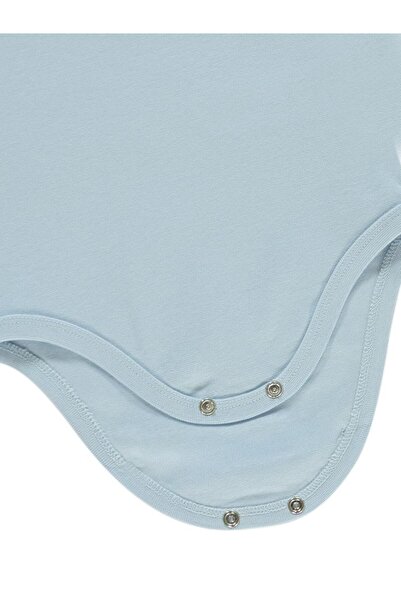 Civil Baby Organic 5-Pack Zero Sleeve 1-3 Years Snap Fastener Bodysuit - Blue 2-3 Years