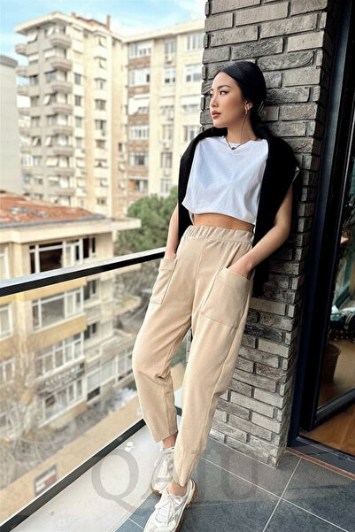 Qaju Women's Leggings Fleece Stretch Fabric Pants