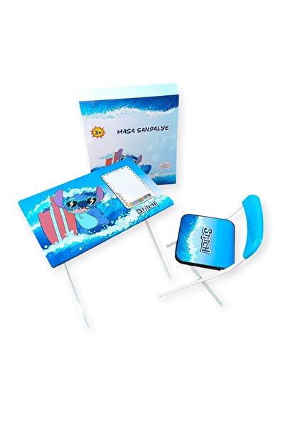 BİLGİ KİTABEVİ STİTCH MASA SANDALYE SETİ DERS ÇALIŞMA MASASI ÇOCUKLAR İÇİN