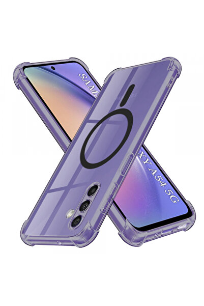 Samsung Husa MagSafe pentru Galaxy A54 A546, Techsuit, Shockproof Clear, Neagra