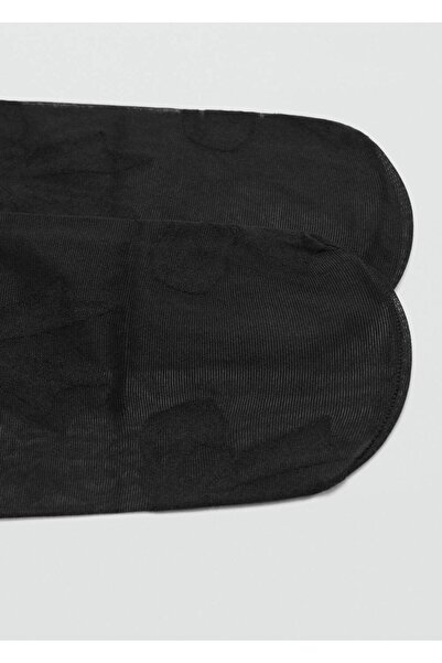 MANGO Woman Bağ detaylı ince çorap