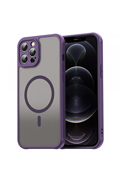 Apple Husa MagSafe pentru iPhone 12 Pro, Techsuit, HaloFrost II, Mov