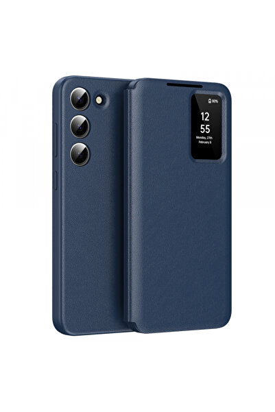 Samsung Husa pentru Galaxy S23+ S916, Techsuit, SmartView, Albastra