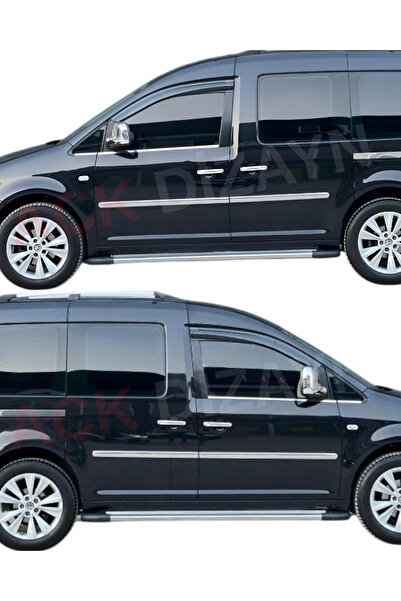 ACK Dizayn VOLKSWAGEN CADDY 2004-2014 ARACA ÖZEL KROM CAM ÇITASI + KROM KAPI ...