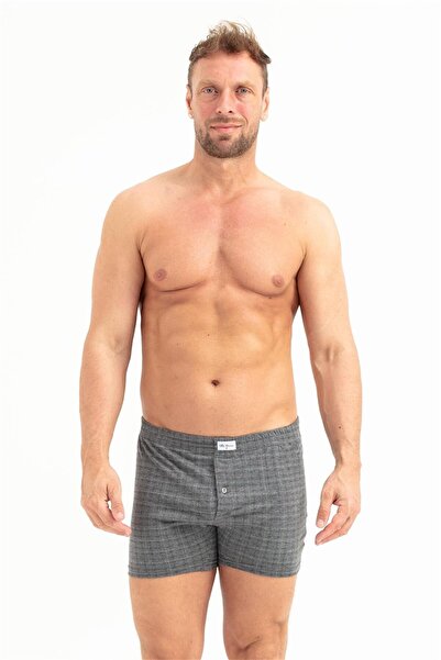 OBJE Erkek Baskılı Penye Boxer