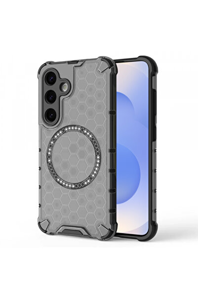 Samsung Θήκη MagSafe για Galaxy S25 S931, Techsuit, HoneyComb Shield, Μαύρη