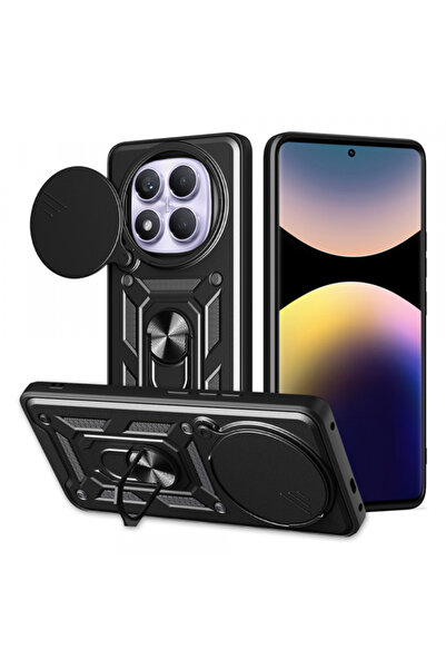 Xiaomi Husa pentru Redmi Note 14 Pro 4G, Techsuit, CamShield, Neagra