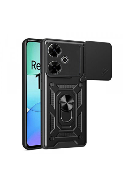 Xiaomi Husa pentru Poco M6 4G / Redmi 13, Techsuit, CamShield, Neagra