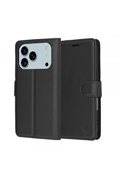 Apple Husa pentru iPhone 17 Pro, Techsuit, Leather Folio, Neagra
