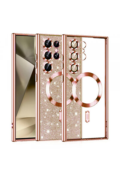 Samsung Θήκη MagSafe για Galaxy S24 Ultra S928, Techsuit, Πολυτελές Γκλίτερ, ...