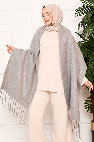 EBRUTESETTÜR Tasseled Shoulder Shawl