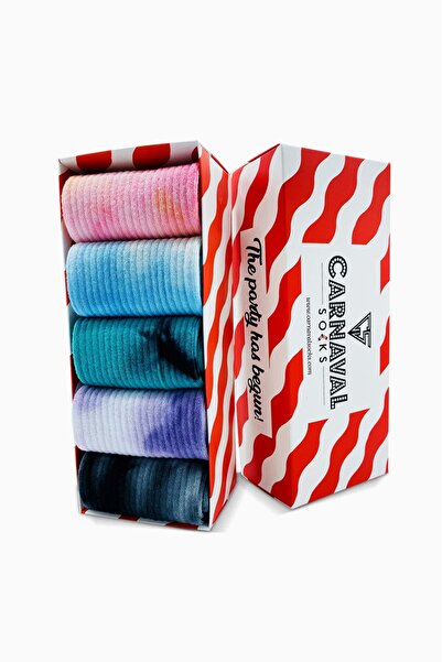 CARNAVAL SOCKS 5’li Batik Renkli Çorap Seti | Unisex Rahat Günlük Çorap