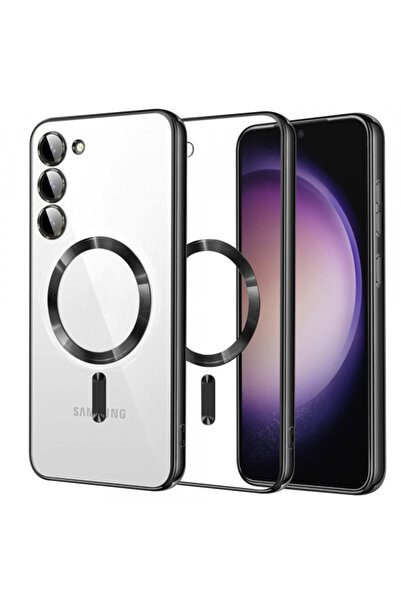 Samsung Husa MagSafe pentru Galaxy S23 S911, Techsuit, Luxury Crystal, Neagra