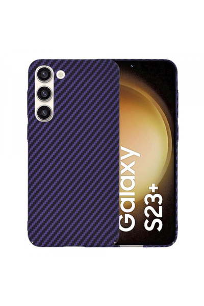 Samsung Husa pentru Galaxy S23+ S916, Techsuit, Carbonite FiberShell, Mov