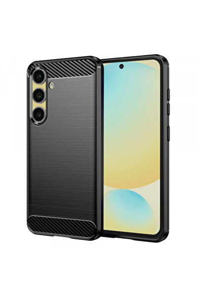 Samsung Θήκη για Galaxy S24 FE S721, Techsuit, Carbon, Μαύρη