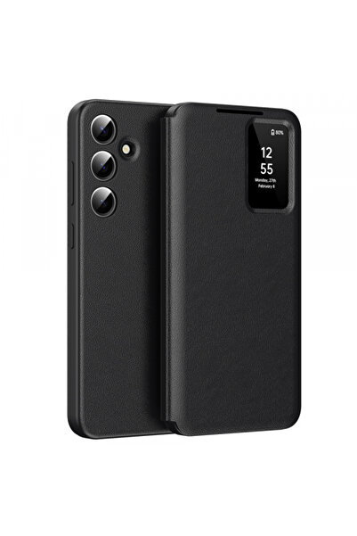 Samsung Husa pentru Galaxy S24 S921, Techsuit, SmartView, Neagra