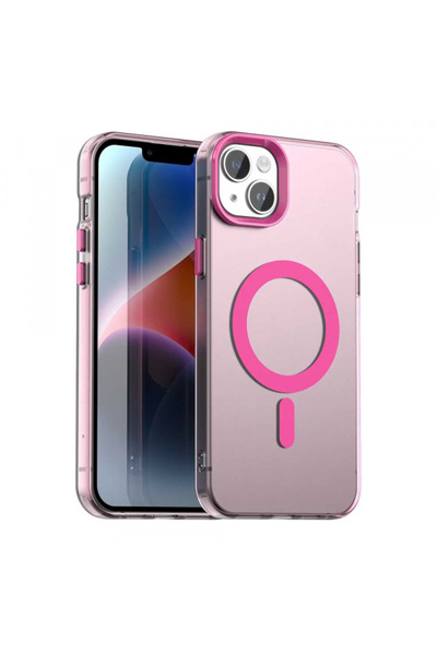 Apple Husa MagSafe pentru iPhone 13, Techsuit, CandyCase, Roz