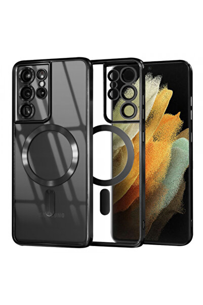 Samsung Husa MagSafe pentru Galaxy S21 Ultra 5G G998, Techsuit, Luxury Crysta...