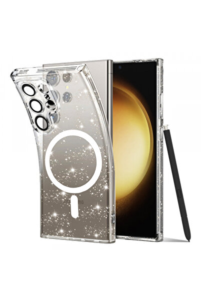 Samsung MagSafe Case for Galaxy S23 Ultra S918, Techsuit, SparkleSkin, Transp...