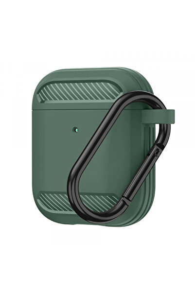 Apple Husa Techsuit Carbon pentru AirPods Gen 2 / Gen 1, Verde