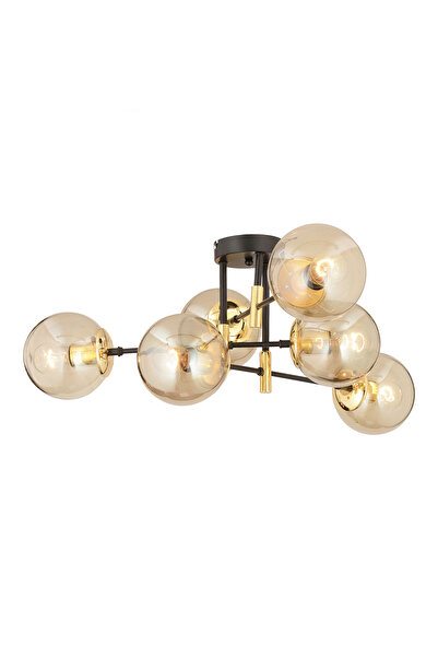 Apliqa HubRom Ceiling Light, MARAL 3548-06-GD 70x35 cm 6xE27-60W Gold