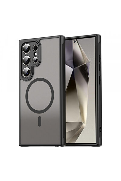 Samsung Θήκη MagSafe για Galaxy S24 Ultra S928, Techsuit, HaloFrost II, Μαύρη