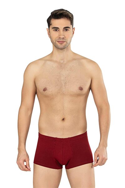 OBJE Men's Burgundy Cotton Table Runner Boxer